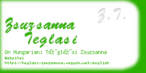 zsuzsanna teglasi business card